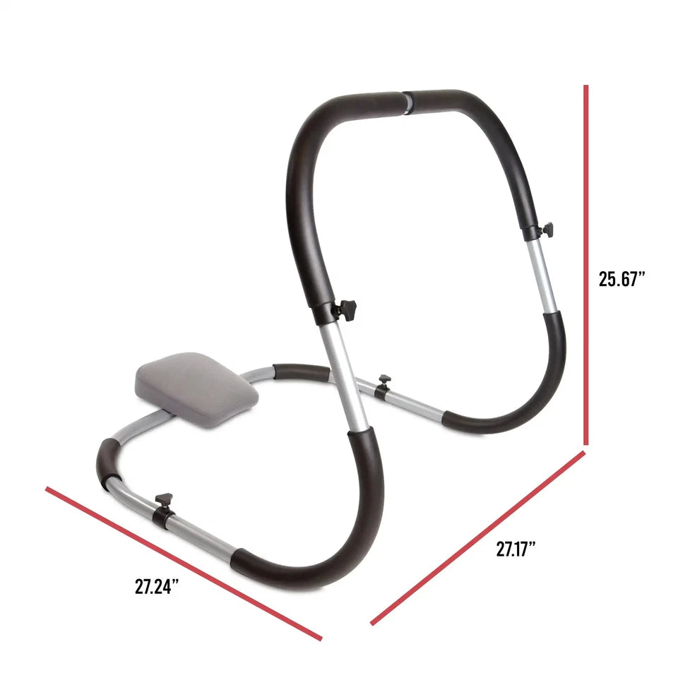 Compact Ab Crunch Machine for Home Gym Ergonomic Steel Frame Core Exercise Equipment