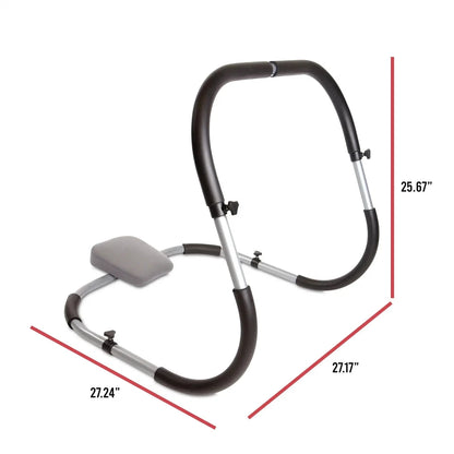 Compact Ab Crunch Machine for Home Gym Ergonomic Steel Frame Core Exercise Equipment