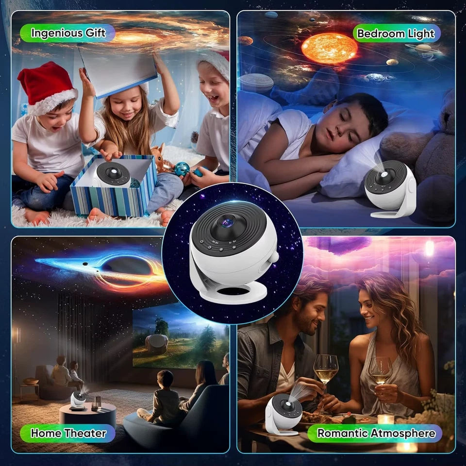 Upgrade Galaxy Projector Pro 13 in 1 HD Planetarium Star The Milky Way Projector for Bedroom