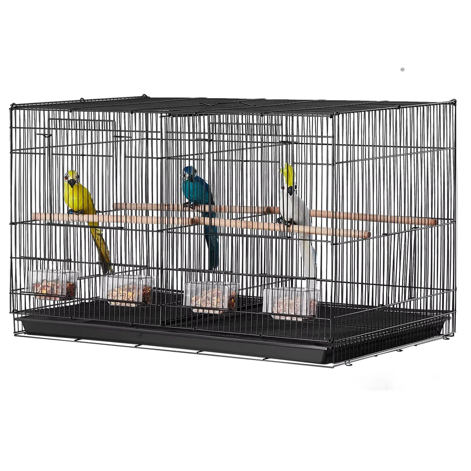 30In Flight Bird Cage Stackable Divided Small Animal Cage for Kinds of Birds Pet Travel Birdcage