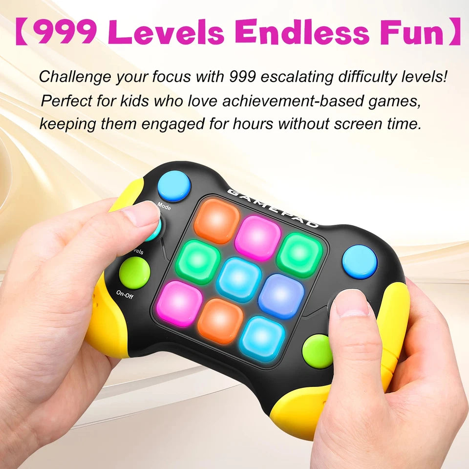 Electronic pop-up game light up play fidget toys handheld games for children adults Push button gamepads