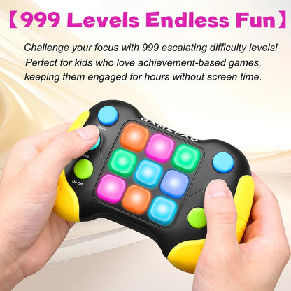 Electronic pop-up game light up play fidget toys handheld games for children adults Push button gamepads