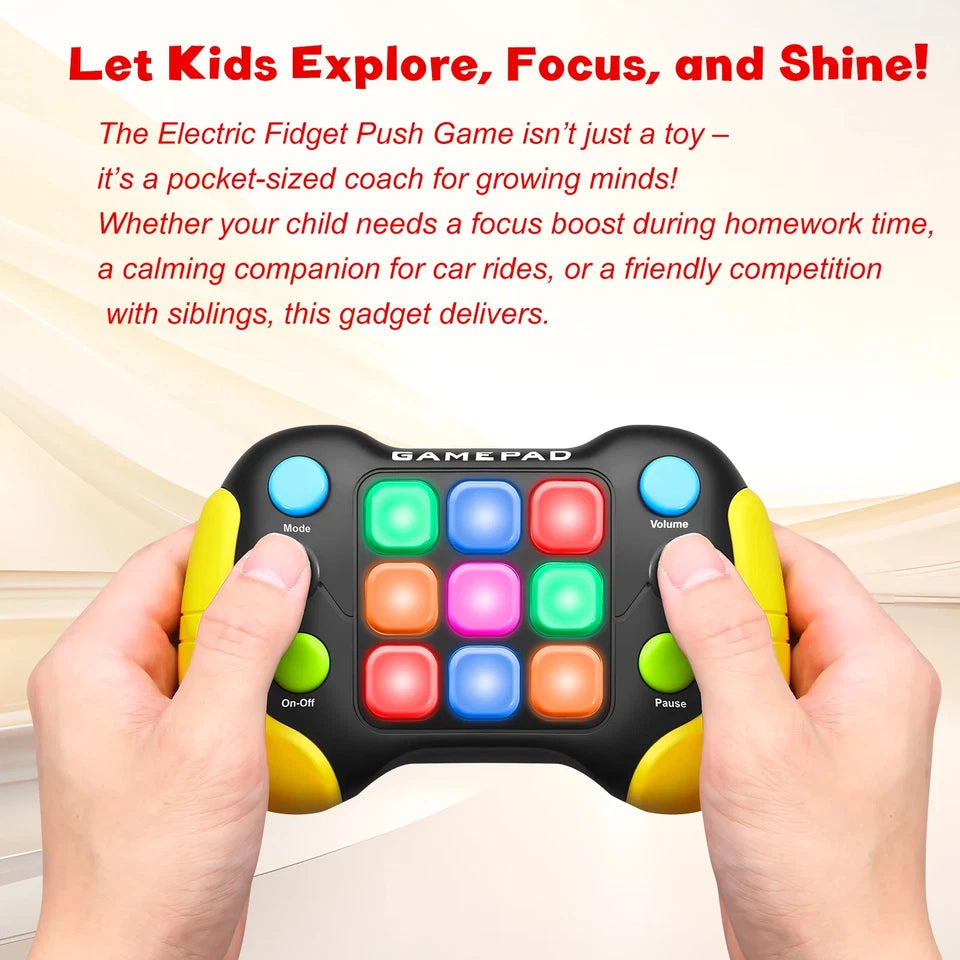 Electronic pop-up game light up play fidget toys handheld games for children adults Push button gamepads