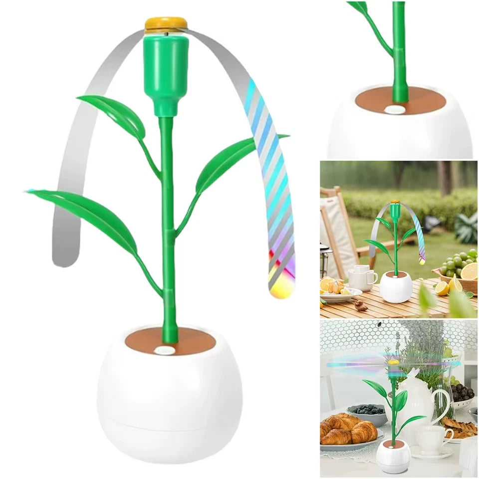 Fly Fans for Tables Fly Repellent Fan Table Top Fly Fan Fly Spinner for Picnic Restaurant