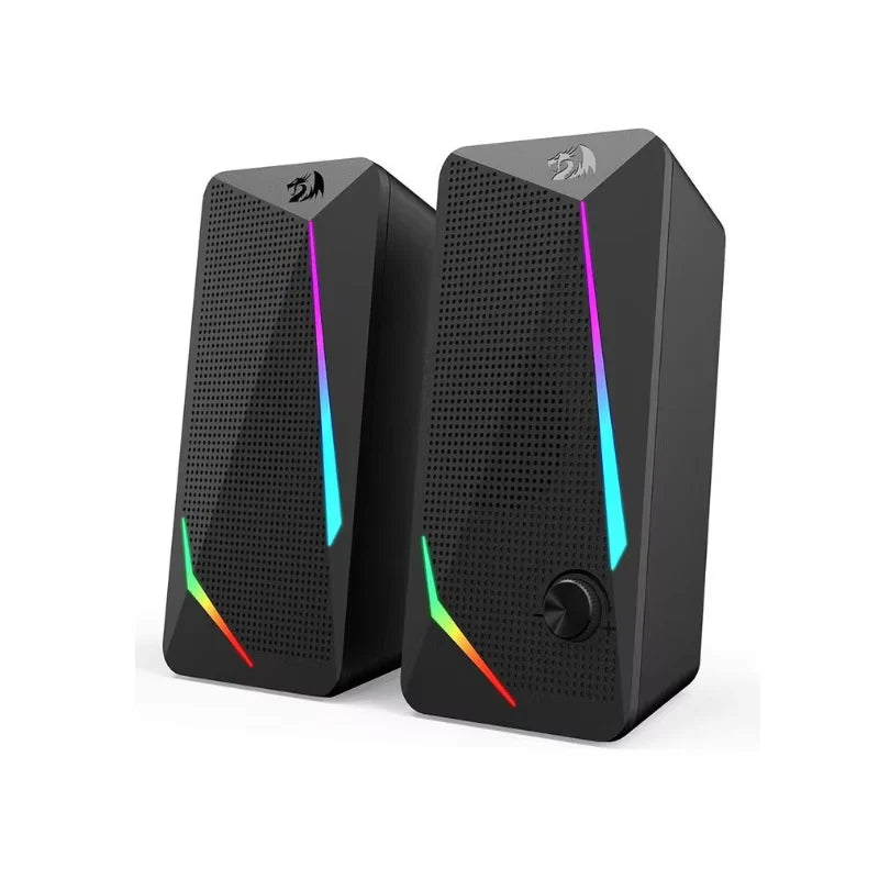 Waltz RGB Desktop Speakers 2.0 Channel PC Computer Stereo Speaker with 4 Colorful LED