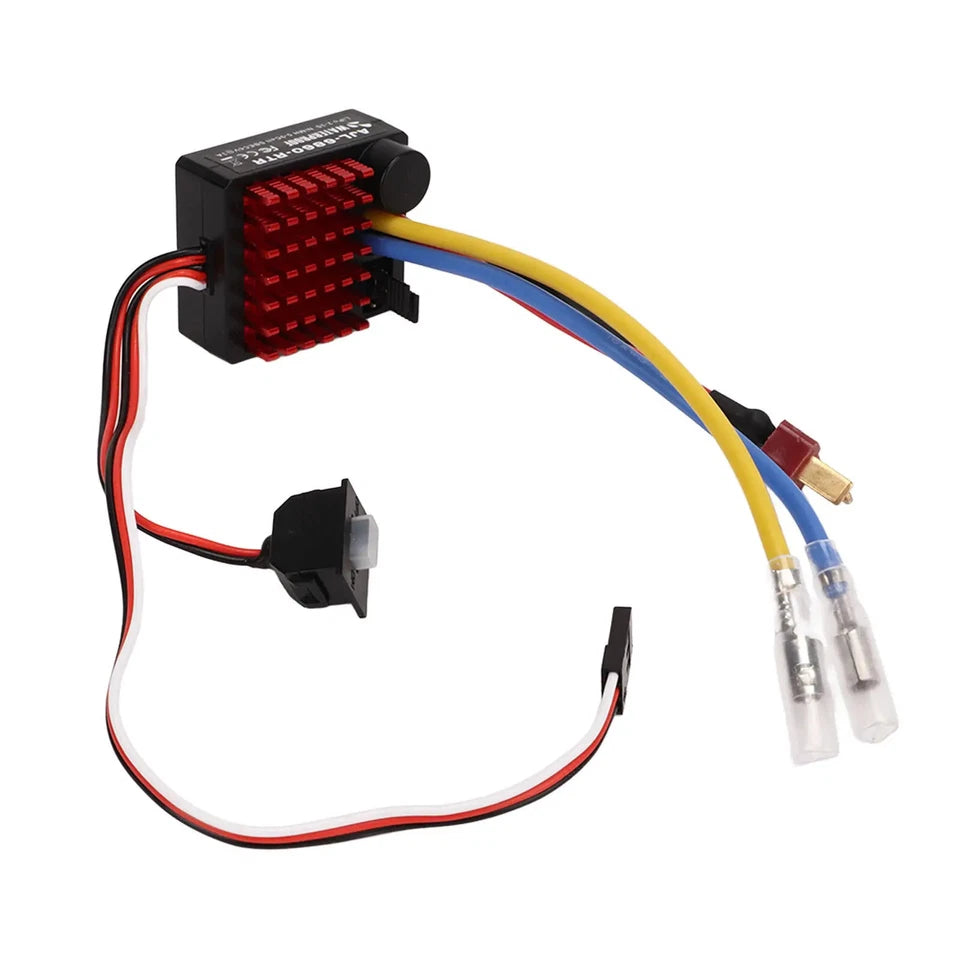 Waterproof 60A ESC Brushed Electronic Speed Controller for 1/10 RC Car Rock Crawler Boat