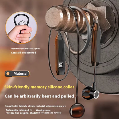 Super Power Wireless Headphones Bluetooth Earphones Neckband Magnetic Earbuds LED Display Sports