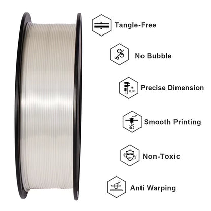 3d Silk PLA Filament 1kg 1.75mm Spool Wire For 3D Printer Material Safety Vacuum packaging