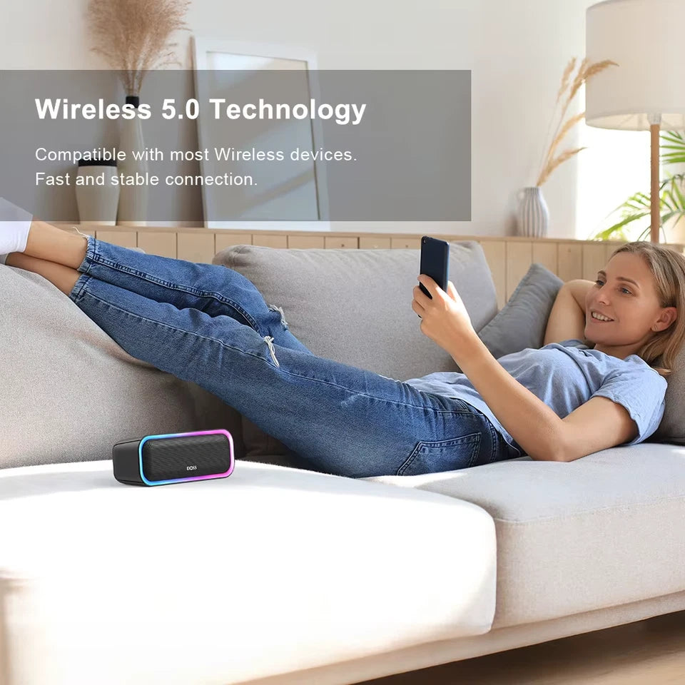 Bluetooth 5.0 Speaker Powerful 20W Stereo Sound Extra Bass Sound Box IPX6 Waterproof TWS Pairing Wireless