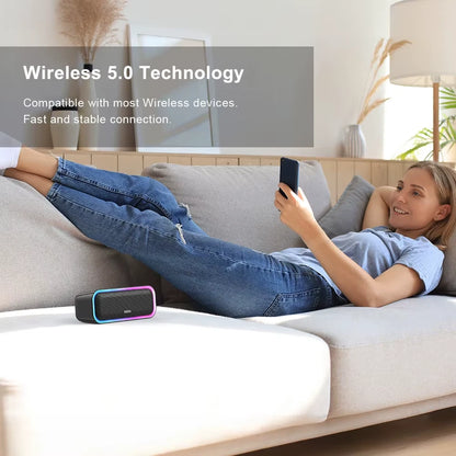 Bluetooth 5.0 Speaker Powerful 20W Stereo Sound Extra Bass Sound Box IPX6 Waterproof TWS Pairing Wireless
