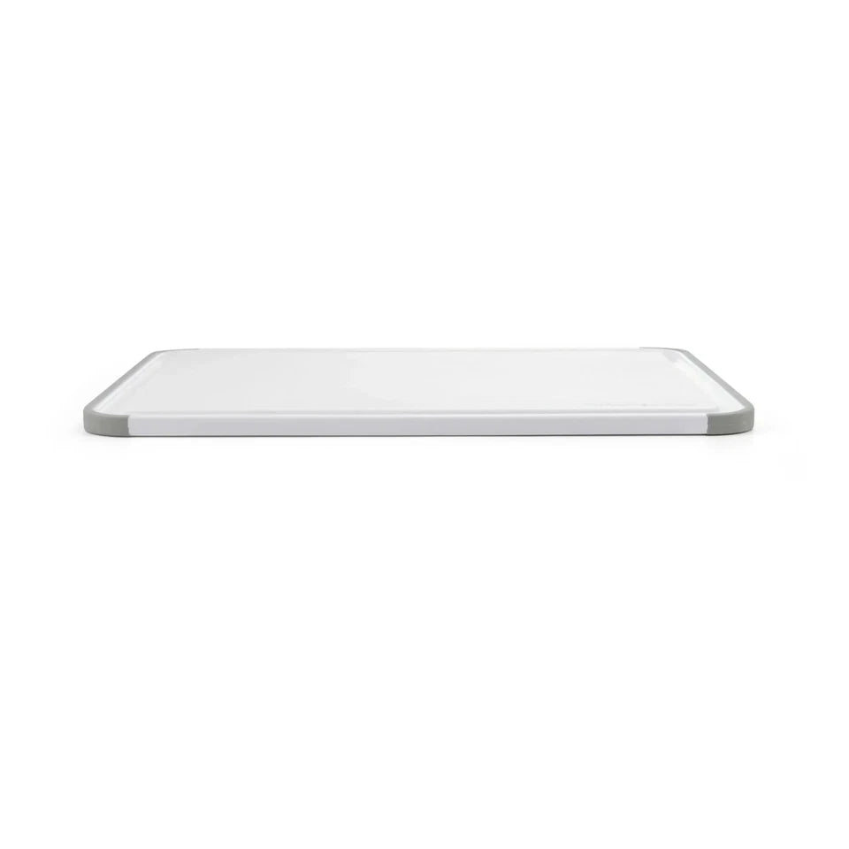 11x14 Inch White Plastic Cutting Board Non-Slip Surface for Kitchen Prep Dishwasher Safe