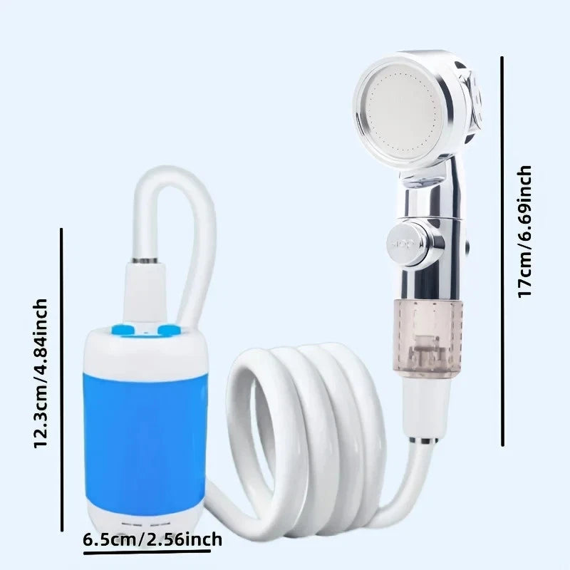 1pc Portable USB Rechargeable Watering System Multi-Purpose Plastic Garden Hose Nozzle