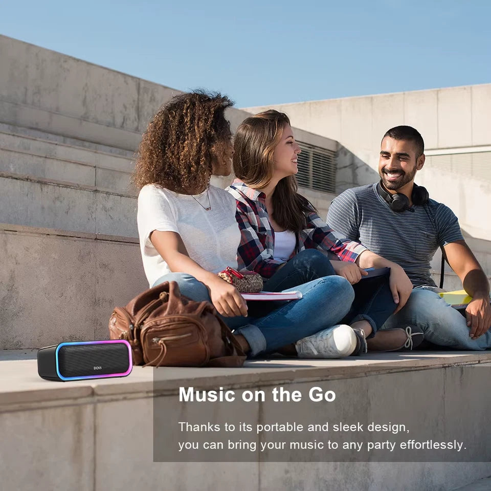 Bluetooth 5.0 Speaker Powerful 20W Stereo Sound Extra Bass Sound Box IPX6 Waterproof TWS Pairing Wireless