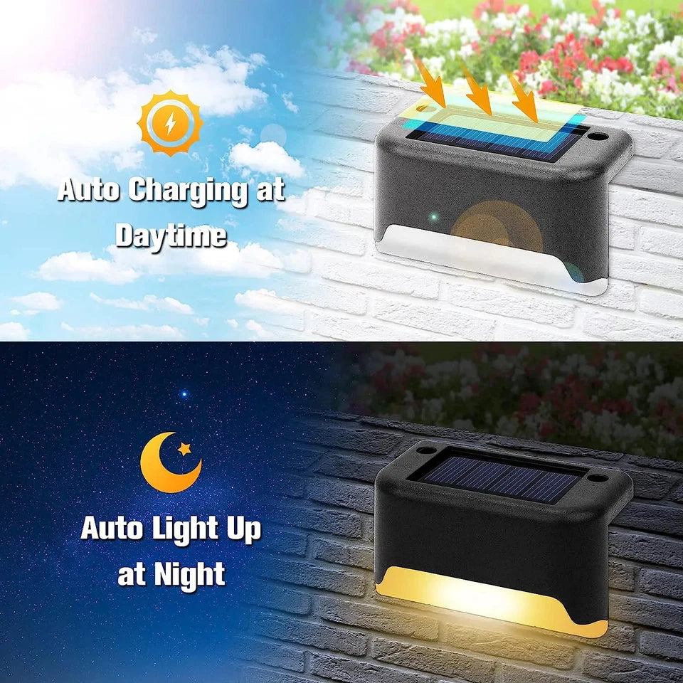 16-Pack Outdoor Solar Deck Lamp For Outdoor Stairs Steps Fences Yards Patios And Paths