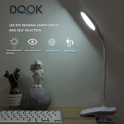 Led Desk Lamp Stepless Dimmable Touch Foldable Table Lamp Bedside Reading Eye Protection